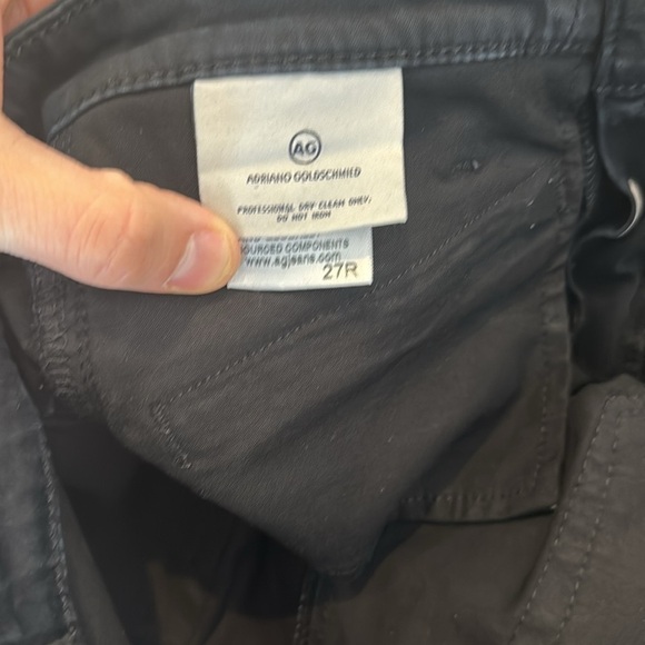 AG Faux Leather Jeans | The Legging Ankle Moto | Black | 27 - Picture 11 of 11